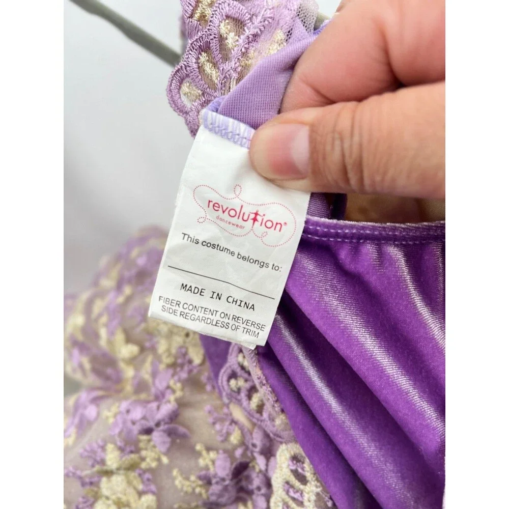 Revolution Dancewear Waltz Of The Flowers Purple & Gold Ballet Tutu Girl Medium